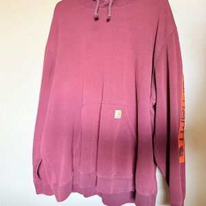 Carhartt Men's Burgundy Hoodie